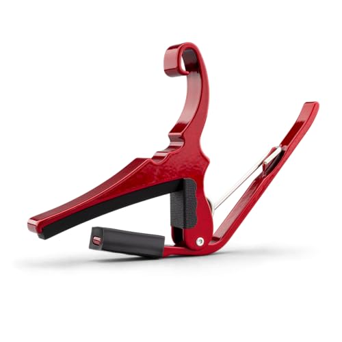 Kyser Quick-Change Guitar Capo for 6-string acoustic guitars, Ruby Red, KG6RA - Image 2