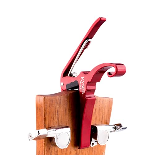 Kyser Quick-Change Guitar Capo for 6-string acoustic guitars, Ruby Red, KG6RA - Image 4