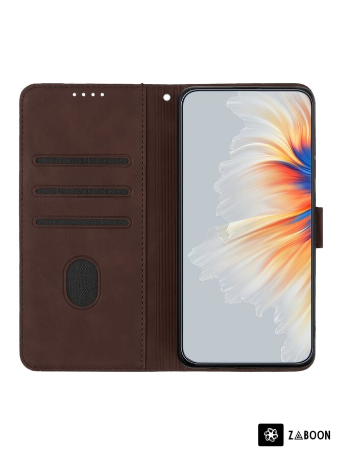 Green Tiger For Samsung Galaxy A51 4G Heart Pattern Skin Feel Leather Phone Case(Brown) - Image 3