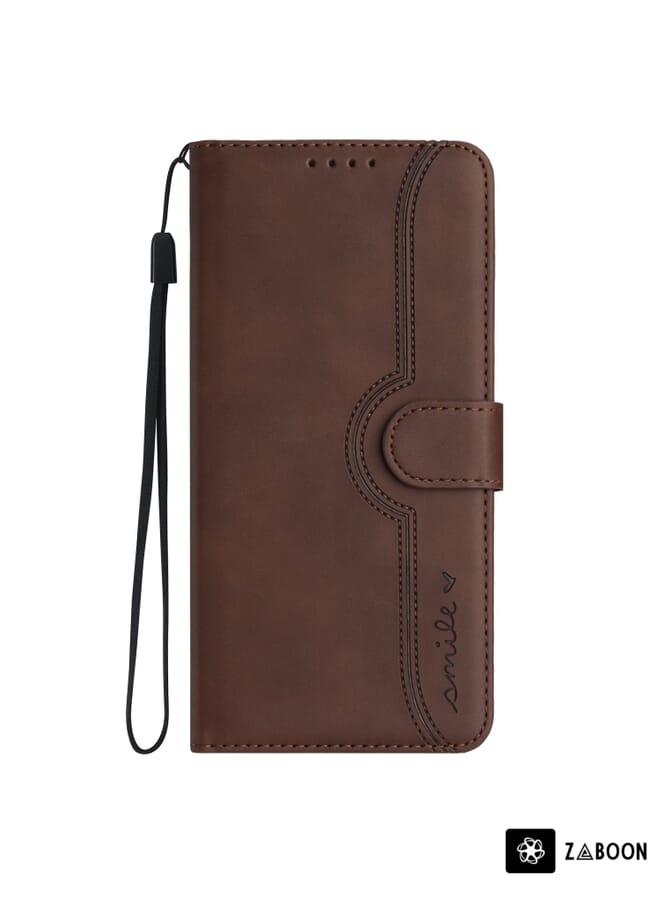 Green Tiger For Samsung Galaxy A51 4G Heart Pattern Skin Feel Leather Phone Case(Brown) - Image 2