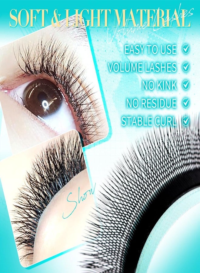 ARISON LASHES W Shape Lashes Premade Fans Volume Eyelash Extension Supplies Natural Soft Volume 0.07mm L Curl Matte Black Cluster Easy Fanning False Lashes(W-3D-0.07-L-8-15mix) - Image 5
