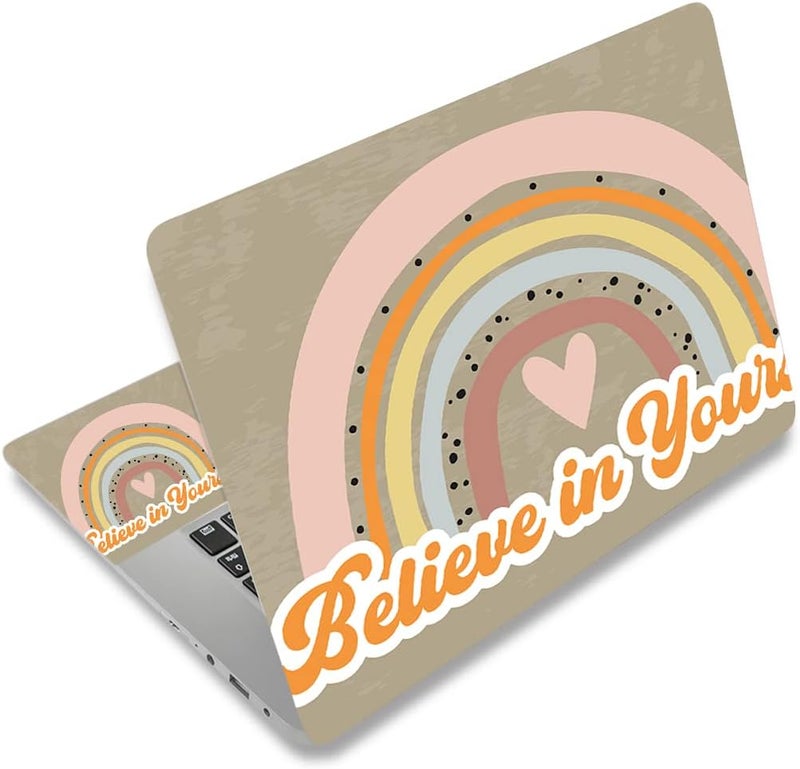 Laptop Skin Sticker Decal,12" 13" 13.3" 14" 15" 15.4" 15.6 inch Laptop Skin Sticker Cover Art Decal Protector Notebook PC (Rainbow)
