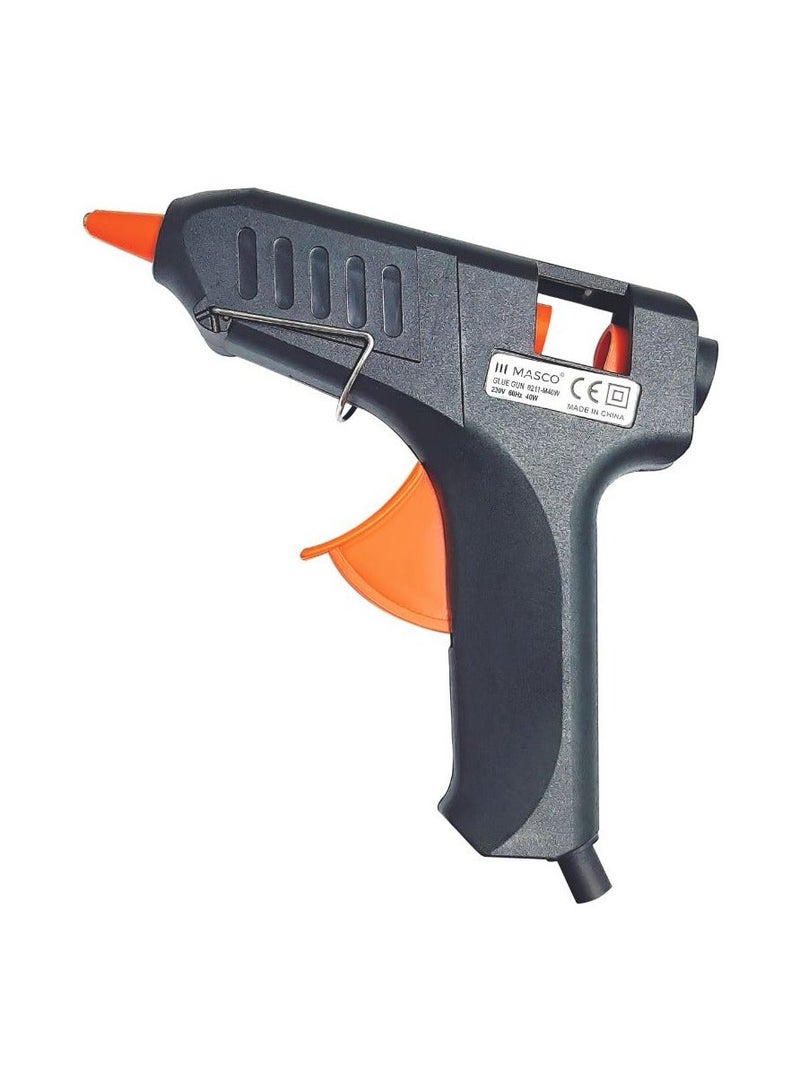 MASCO Glue Gun 40W, Electric Hot Melt Adhesive Tool with 2 Glue Sticks - Image 2