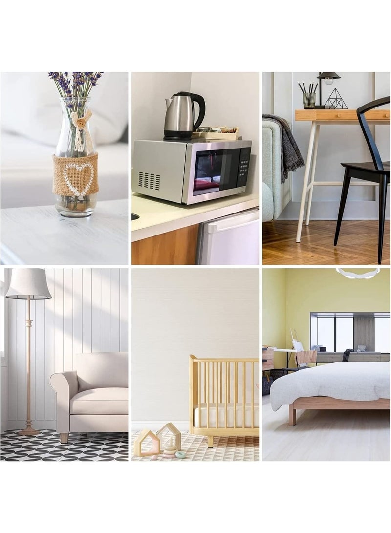 Peachjoy Furniture Felt Pad Strip Roll - Self Adhesive Floor Protector Including 100cm x 10cm Set and 100cm x 2cm Sets - Heavy Duty Tape for Chair Table (Light Gray) - Image 4