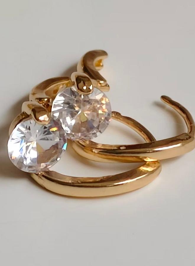 Take Two Embellished Hoop Earrings - Image 3