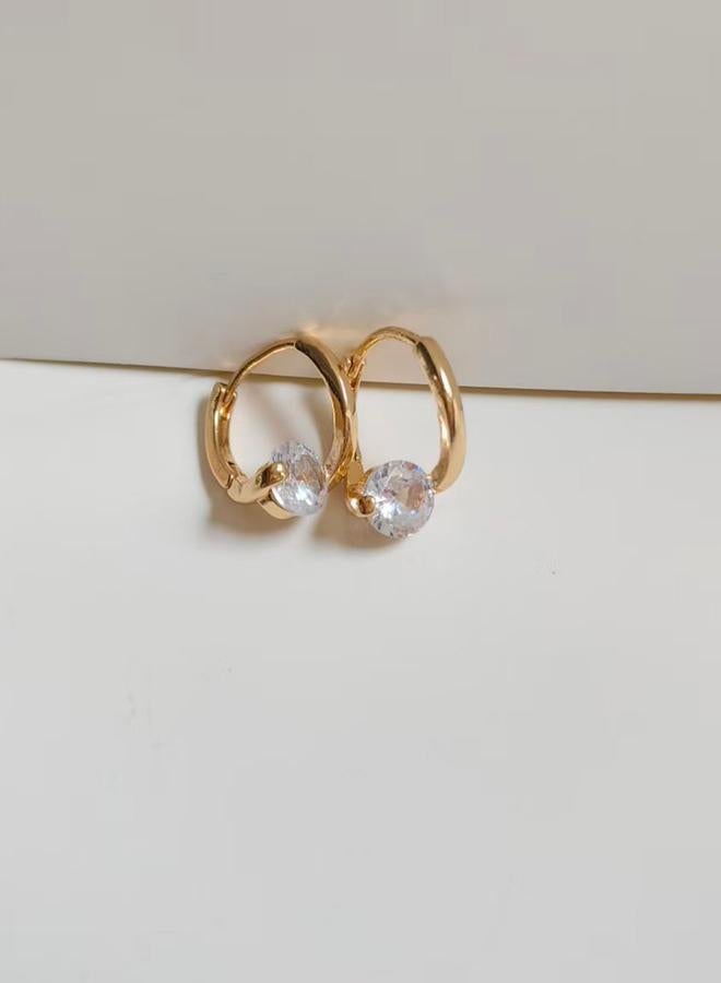 Take Two Embellished Hoop Earrings - Image 2