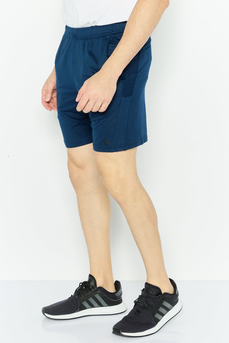 Layer 8 Men Sportswear Fit 8 inseam Training Shorts, Navy - Image 2