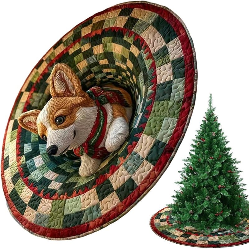 Christmas 3D Illusion Carpet Style A Santa Claus Floor Mat Living Room Decor - Image 1