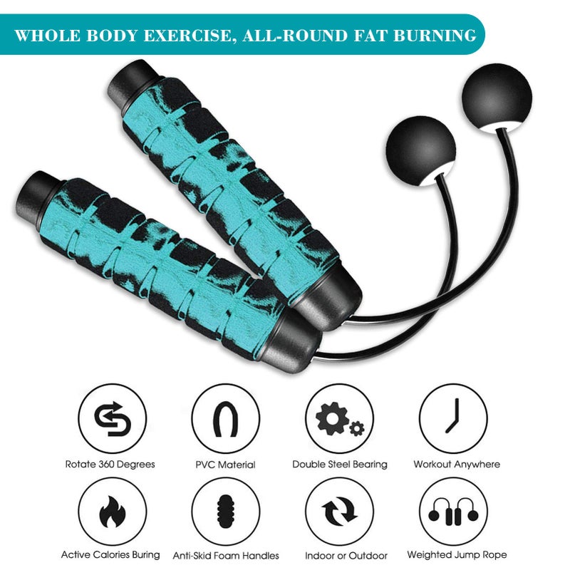 Redify Weighted Cordless Jump Rope for Fitness[Suitable for Different Ages and Levels] Ropeless Jump Rope for Crossfit Boxing MMA WOD Training, High Speed Rope Skipping for Narrow Space - Image 5