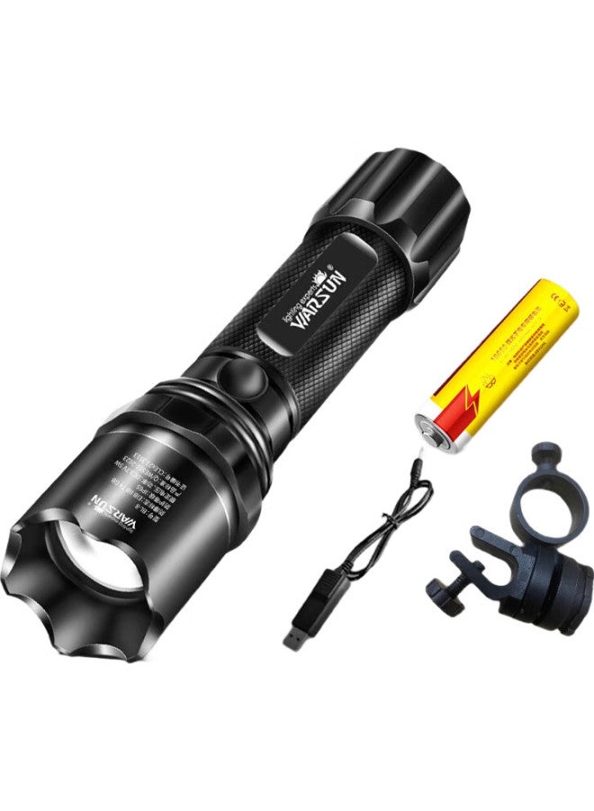 Warsun Explosion-Proof Flashlight With Certificate, Led High-Intensity Rechargeable Military-Grade Ultra-Bright Patrol Anti-Explosion For Gas Stations And Chemical Plants - Image 3