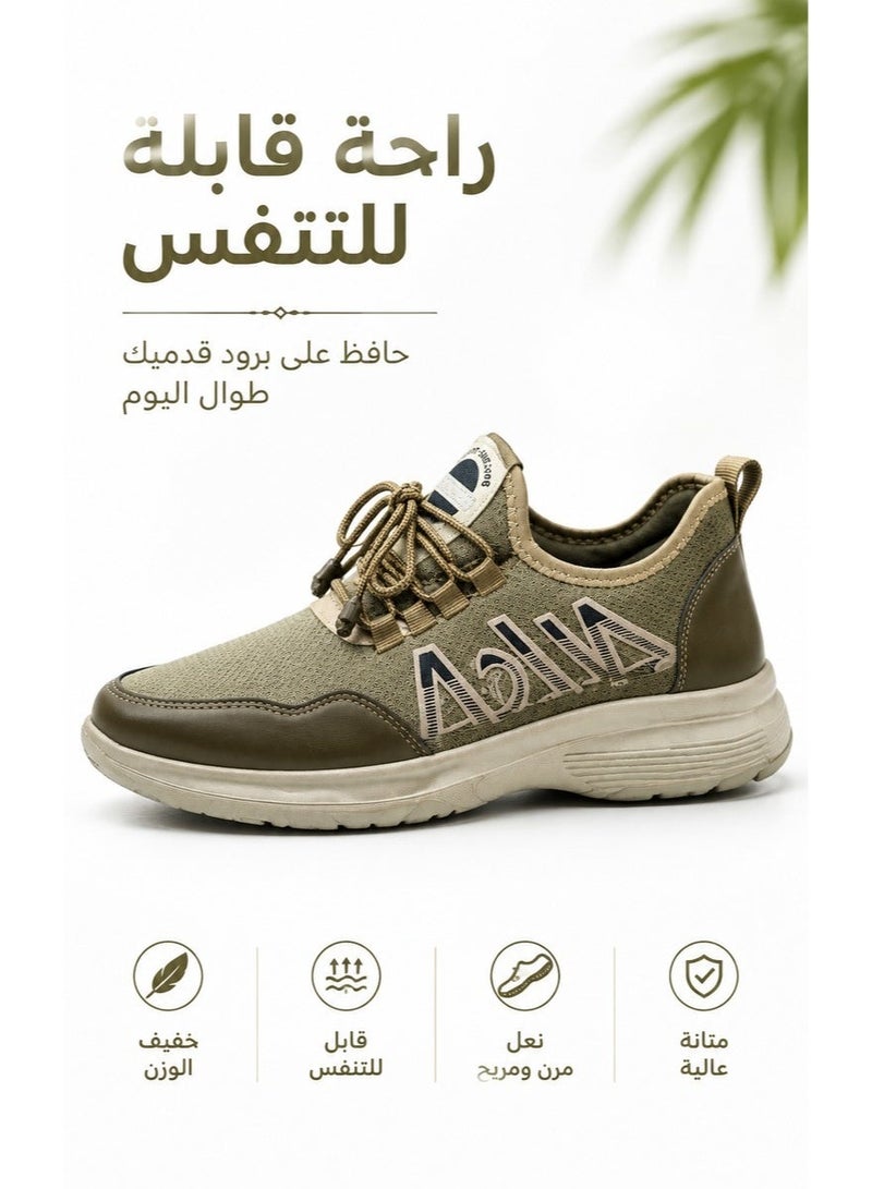 Amity Men's Soft Sole Casual Sports Sneakers, Non-Slip Wear-Resistant Breathable Mesh Walking Shoes - Image 2