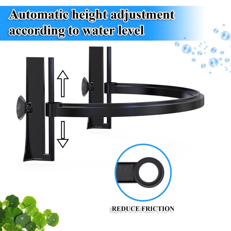 Switior Floating Plant Corral for Aquarium, Fish Tank Accessories to Protects Duckweed from Filters, Automatically Adjusts Height According to Water Level, Suitable for All Duckweed and all aquariums(Style 2) - Image 4