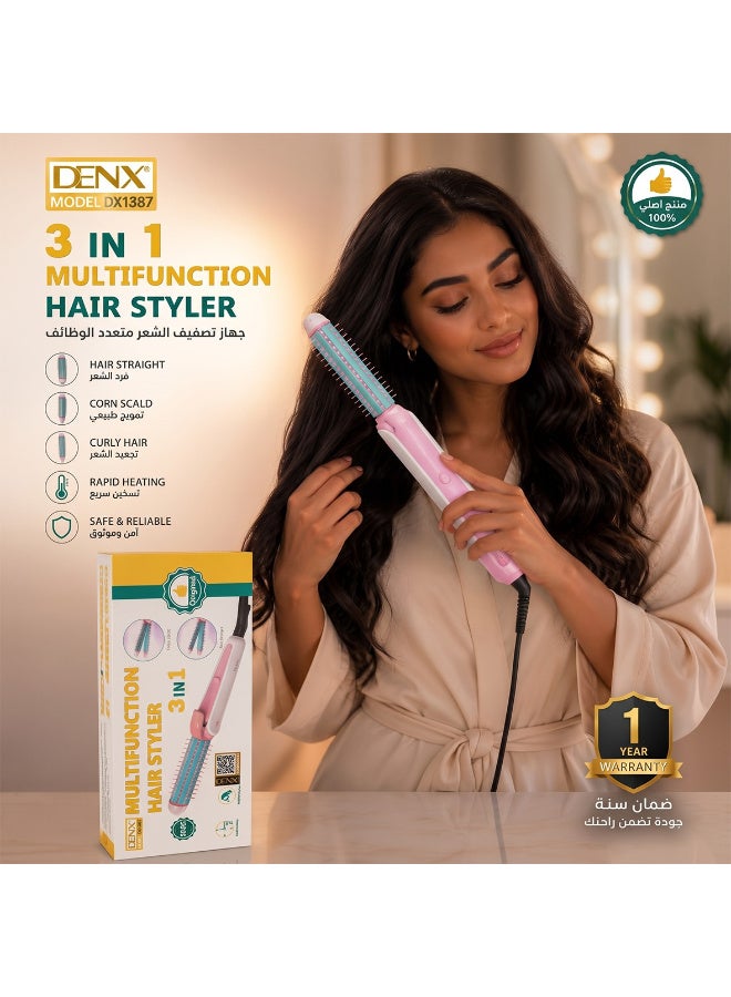 دينكس DX1387 فرشاة حرارية دائرية حرارية بتقنية الأيونات السالبة لزيادة كثافة الشعر والحصول على تسريحات شعر بجودة صالون، تقليل التجاعيد الأيوني يجعل الشعر أكثر لمعانًا ونعومة - Image 2
