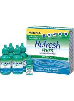 REFRESH Tears Lubricant Eye Drops 4X15 Ml, 1X5 Ml  - Image 1