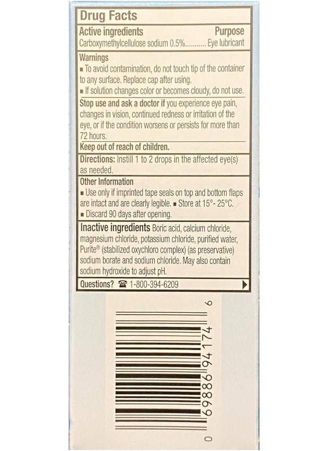 REFRESH - Tears Lubricant Eye Drops 4X15 Ml, 1X5 Ml - Image 1