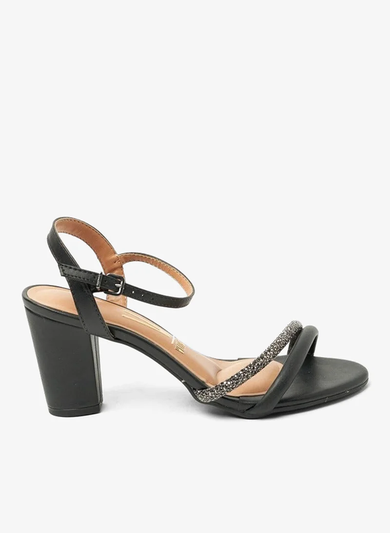 VIZZANO Block Heel Sandals for Women – Stylish Ladies Heels Sandals for Everyday Wear