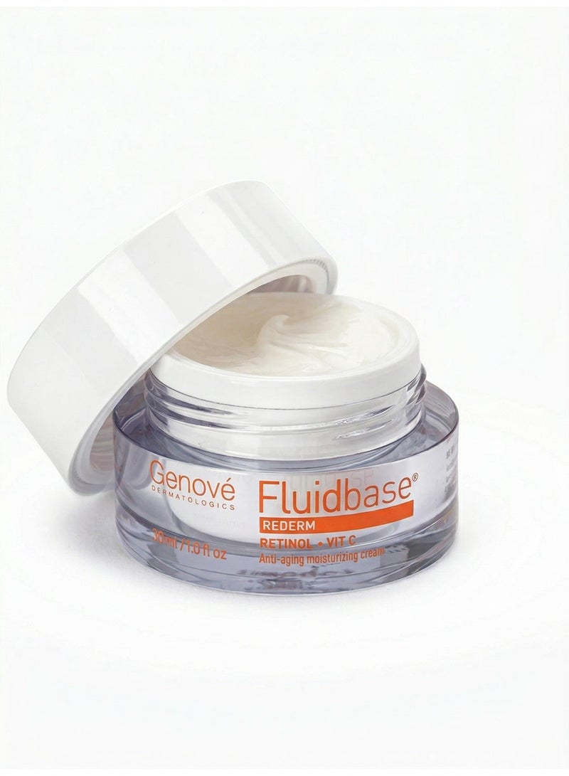 Genove Genové Fluidbase Rederm Retinol + Vitamin C Cream 30ml - Image 3