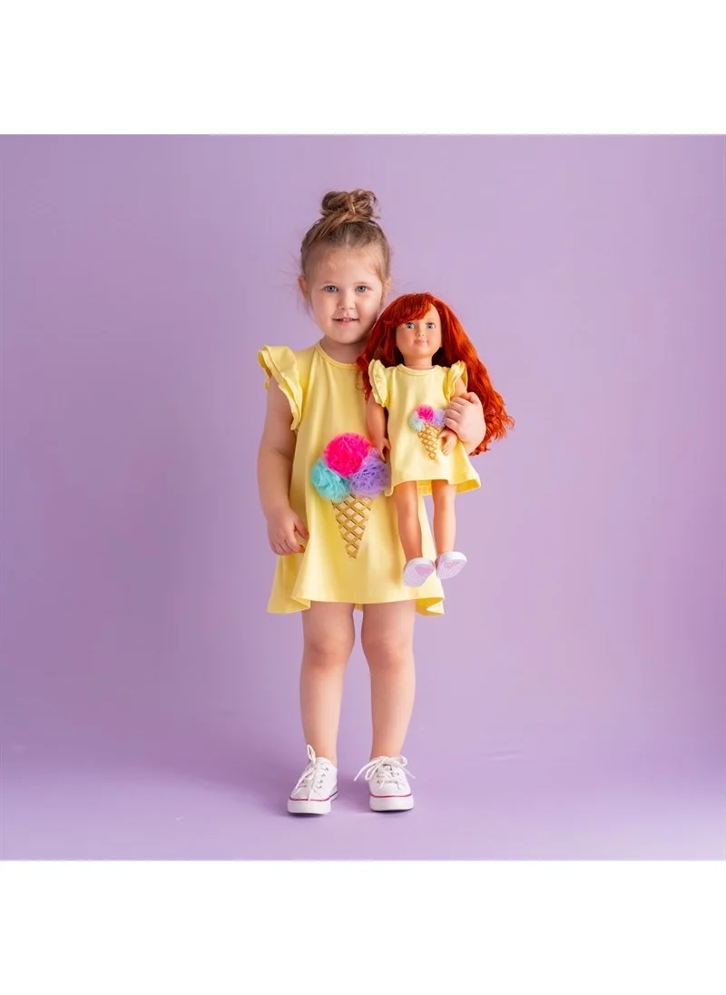 Isabel Abbey Baby and Me Dress - Yellow Ice Cream