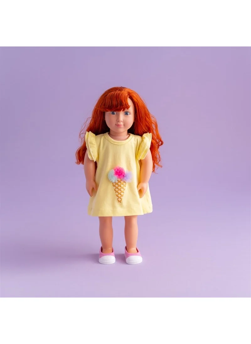 Isabel Abbey Baby and Me Dress - Yellow Ice Cream