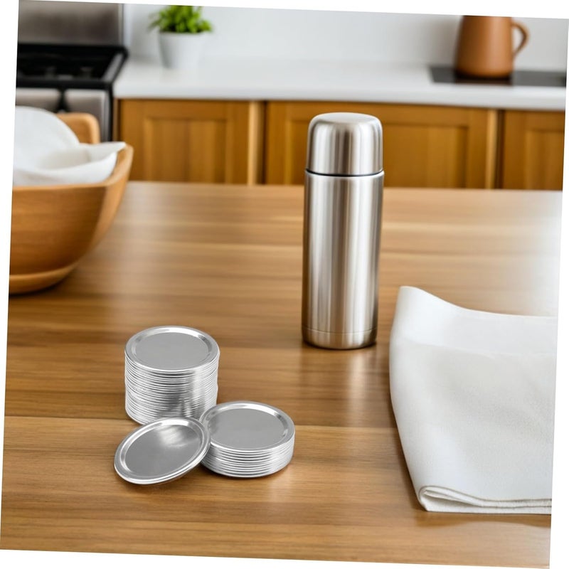 Elegant upgraded practical design Milisten 24pcs 70mm Tin Sealing Metal Caps for Mason Jars Regular Mouth Leak-proof Storage Jar Lids Split-type Covers for Canning and Food Preservation Regional central warehouse stock Leakproof sealed Batch uniform stable quality All need matching options Medium weight Global standard processed material Classic trendy design picks Easy assemble alternatives Upgraded general grade quality Wide use compliant quality Proper storage environment Easy handling optimized design Flexible anti-break Classic modern blend design Multi-color available build Gulf mainstream practical design Classified organized storage Personal & public compatible All-season available stock Advanced compact design Reinforced edge General compatible design Nationwide delivery Economical upgraded quality - Image 5