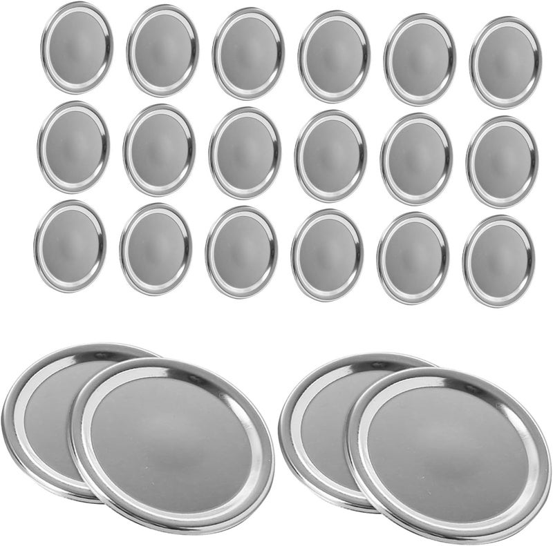 Elegant upgraded practical design Milisten 24pcs 70mm Tin Sealing Metal Caps for Mason Jars Regular Mouth Leak-proof Storage Jar Lids Split-type Covers for Canning and Food Preservation Regional central warehouse stock Leakproof sealed Batch uniform stable quality All need matching options Medium weight Global standard processed material Classic trendy design picks Easy assemble alternatives Upgraded general grade quality Wide use compliant quality Proper storage environment Easy handling optimized design Flexible anti-break Classic modern blend design Multi-color available build Gulf mainstream practical design Classified organized storage Personal & public compatible All-season available stock Advanced compact design Reinforced edge General compatible design Nationwide delivery Economical upgraded quality - Image 1