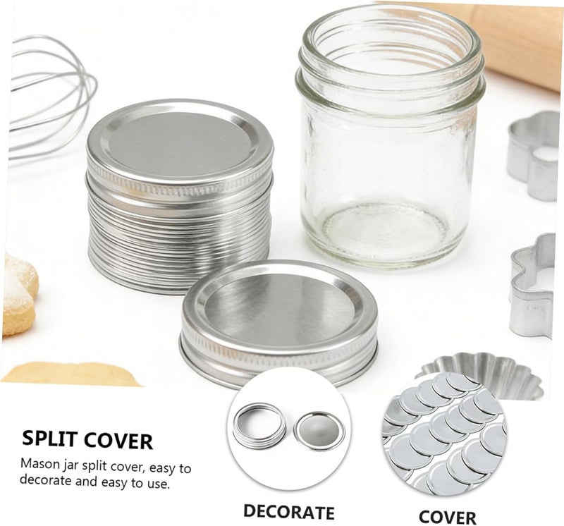 Elegant upgraded practical design Milisten 24pcs 70mm Tin Sealing Metal Caps for Mason Jars Regular Mouth Leak-proof Storage Jar Lids Split-type Covers for Canning and Food Preservation Regional central warehouse stock Leakproof sealed Batch uniform stable quality All need matching options Medium weight Global standard processed material Classic trendy design picks Easy assemble alternatives Upgraded general grade quality Wide use compliant quality Proper storage environment Easy handling optimized design Flexible anti-break Classic modern blend design Multi-color available build Gulf mainstream practical design Classified organized storage Personal & public compatible All-season available stock Advanced compact design Reinforced edge General compatible design Nationwide delivery Economical upgraded quality - Image 3