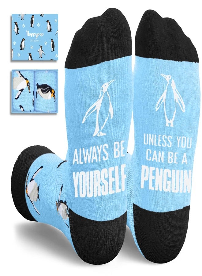 Happy Pop HAPPYPOP Penguin Gifts for Men Women - Funny Crazy Penguin Socks for Teens, Animal Socks - Image 1