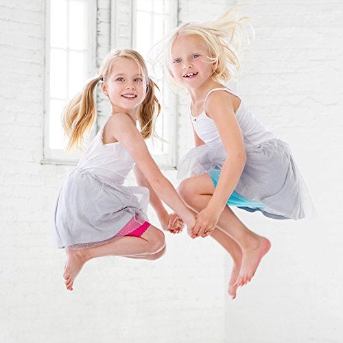 Lucky Me Lucky & Me Girls Bike Shorts, Super Soft Cotton Modal Blend with Lace Trim, Jada 3 Pack, Bright, Size 4-5 Years - Image 2