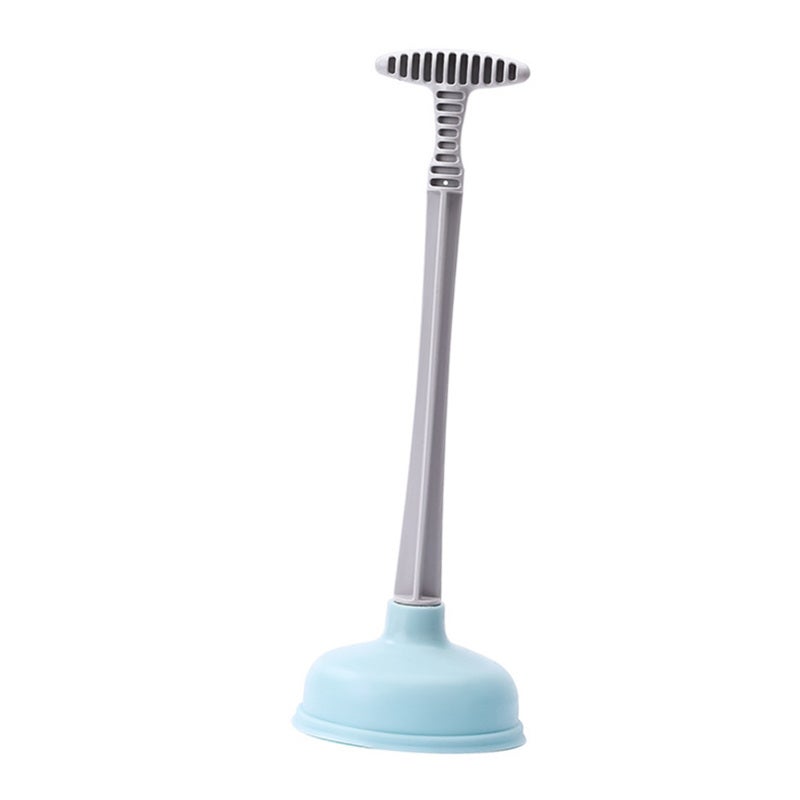 Toilet Plunger Blue Strong Suction Premium Rubber Plastic - Multifunctional Drain Unclogger for Home Kitchen Bathroom Laundry Room Plumbing Maintenance - Image 4