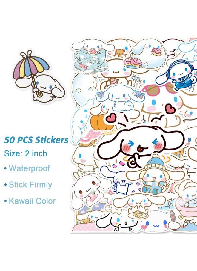 Climberty Climberty® 26Pcs Kawaii Cinnamoroll School Supplies Set, Kawaii Stationery Supplies Set with Notebook, Pencil Pouch, Click Pens, Cinnamoroll Stickers, Stationery Items Return Gift for Kids Birthday  - Image 3