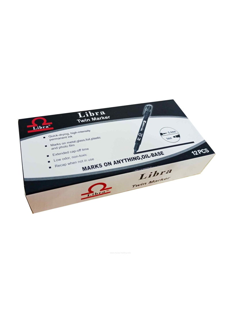 Libra Twin Marker (12 pieces) blue - Image 3
