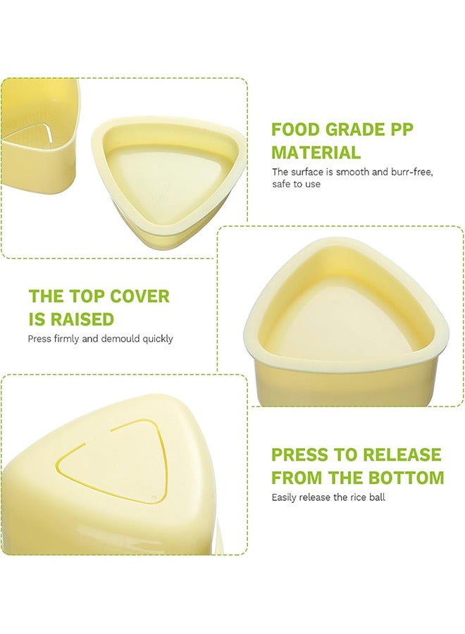 3pcs قالب كرة الأرز ، مطبعة صانع السوشي المثلث ، طقم صنع الأرز السوشي غير العصي - Image 4