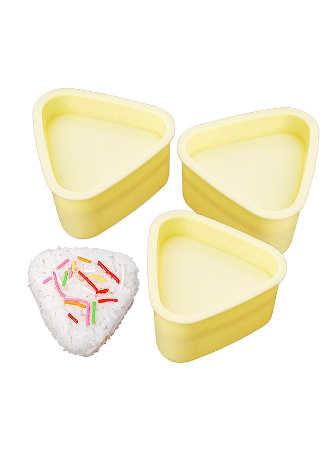 3pcs قالب كرة الأرز ، مطبعة صانع السوشي المثلث ، طقم صنع الأرز السوشي غير العصي - Image 1