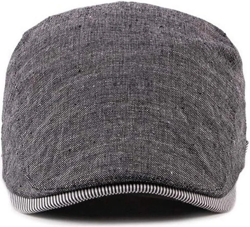 Valkyrie Italian Style Men's Cap Hat Buckle Adjustable Sweatproof Plain Men's Anthracite