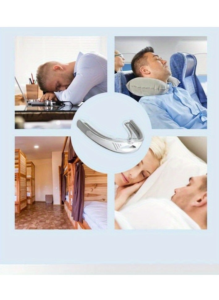 1pc Anti Snoring Mouthpiece, Anti Snoring Mouth Guard, Helps Stop Snoring Solution, Comfortable, Reusable Snoring Reducing Mouthguard