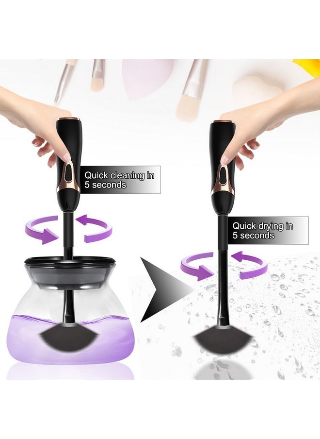 Makeup Brush Cleaner And Dryer Machine With Free Makeup Cleaner Shampoo Super-Fast Electric Brush Cleaner Machine Automatic Brush Cleaner Spinner Makeup Brush Tools (Black) - pzsku/Z387ABDA4B60BA49A9A4FZ/45/_/1733729578/445a41ea-43d2-406a-a24e-af22a0635f4a