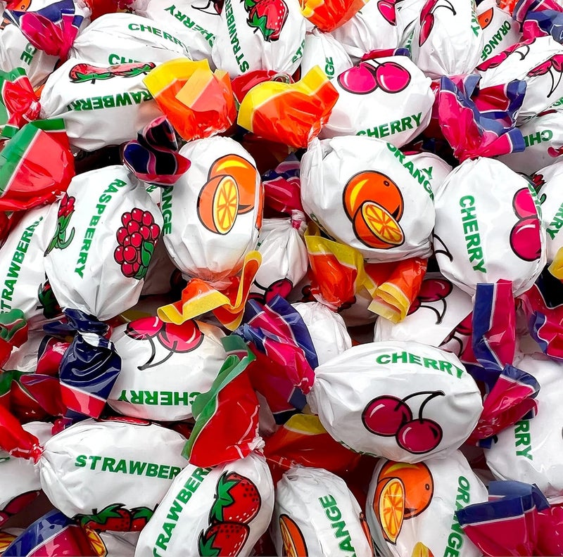 FUNTASTY Fruit Filled Hard Candy  2 Pound Bulk Pack About 150 Count  Assorted Flavors Bon Bons  Cherry Orange Strawberry Raspberry - Image 3