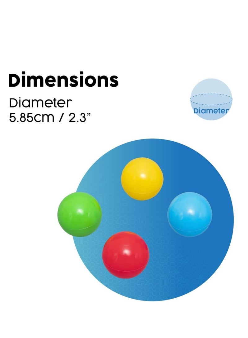 Bestway Colorful Play Balls for Kids – 100 Balls in a Practical Storage Bag – Safe Plastic Balls with Bright Colors for Fun in the Pool, Play Tent, or Garden - Image 3