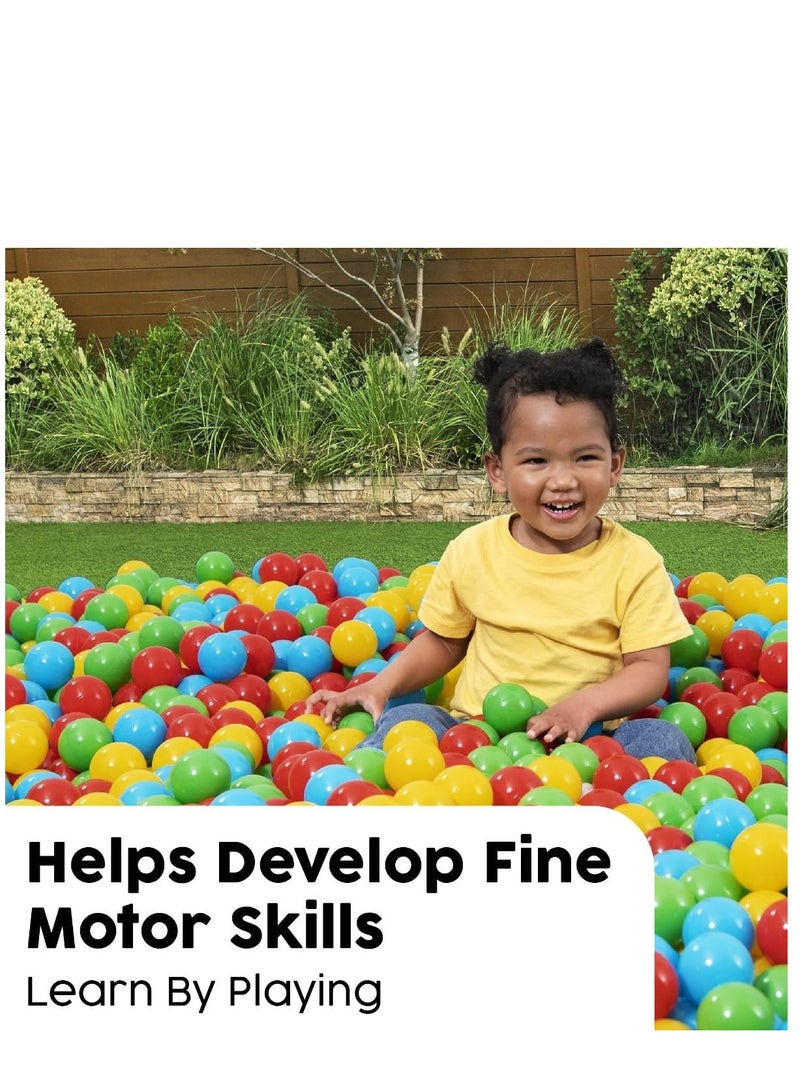 Bestway Colorful Play Balls for Kids – 100 Balls in a Practical Storage Bag – Safe Plastic Balls with Bright Colors for Fun in the Pool, Play Tent, or Garden - Image 4