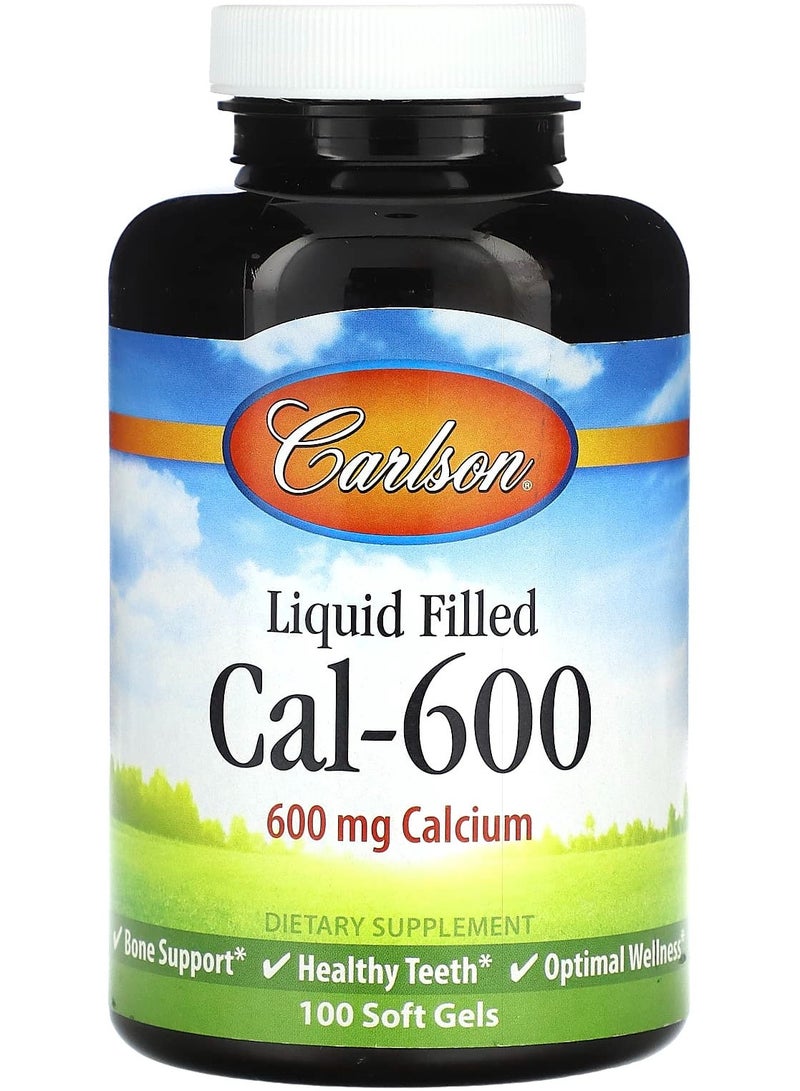كبسولات سائلة كال-600، 600 ملغ، 100 كبسولة لينة