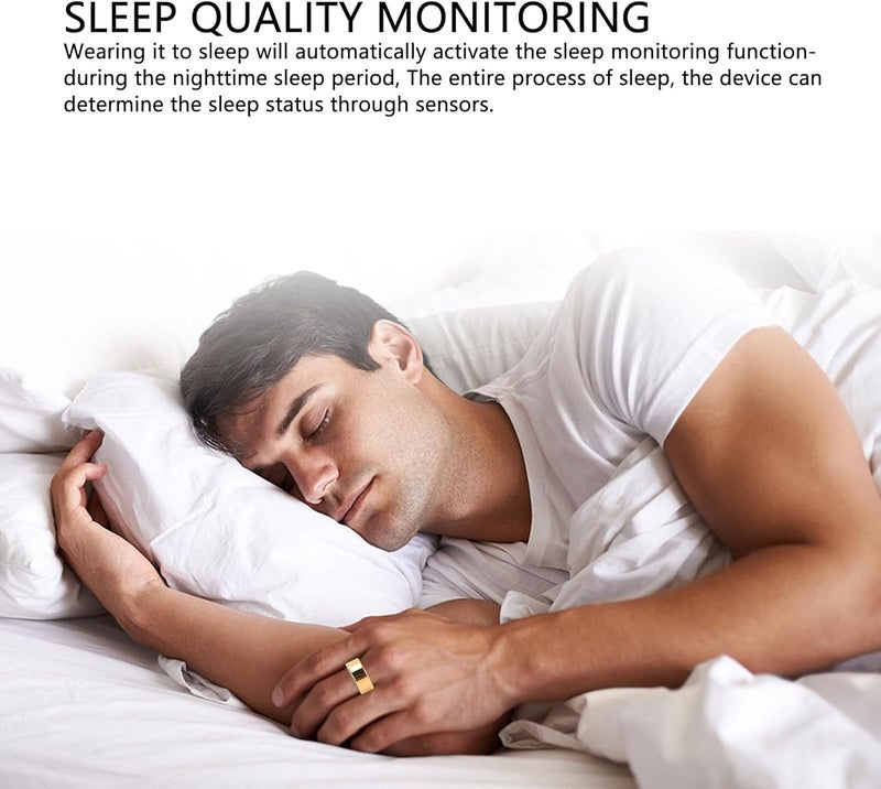 GOWENIC Smart Health Ring, Distance Calories Exercise Monitoring IP67 Water Resistant Sleep Fitness Ring, IP67 Water Resistant Rating for Android 5.0 and Above, for iOS 10.0 and Above - Image 3