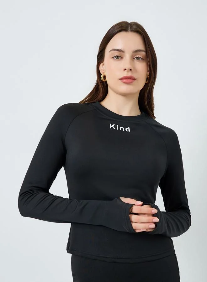 Styli Fitted Printed T-shirt And Leggings Set