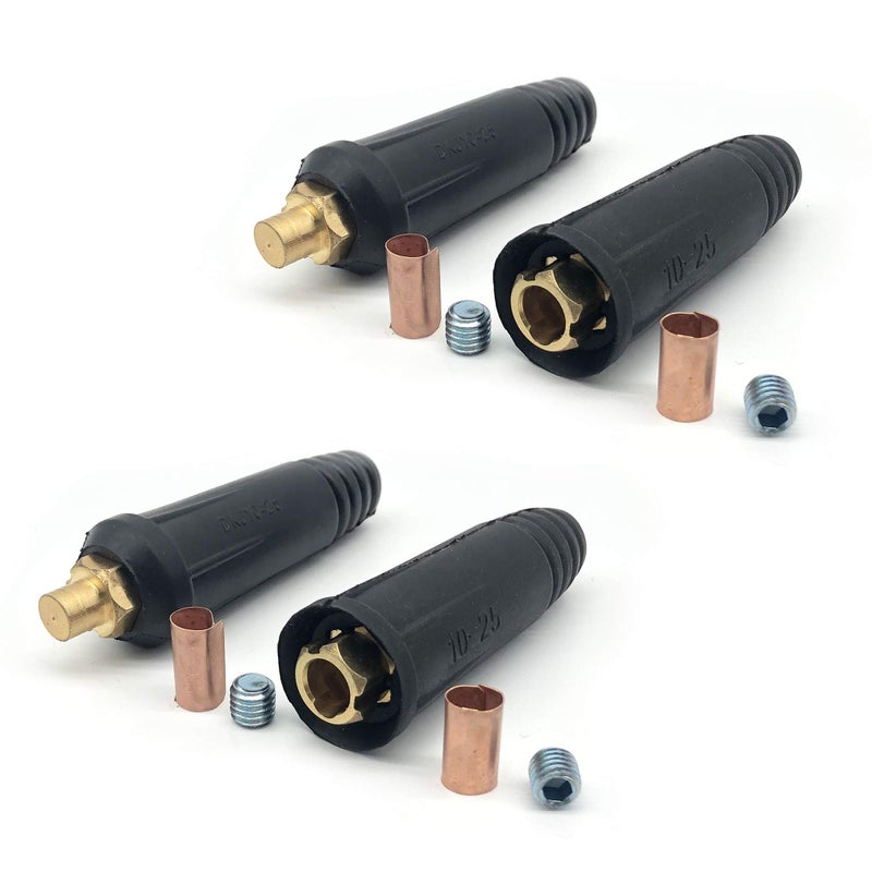 RX WELD Welding Cable Quick Connector Pair DINSE-Style (200Amp-300Amp (#4-#1) 35-50 SQ-MM 2-set) - Image 2