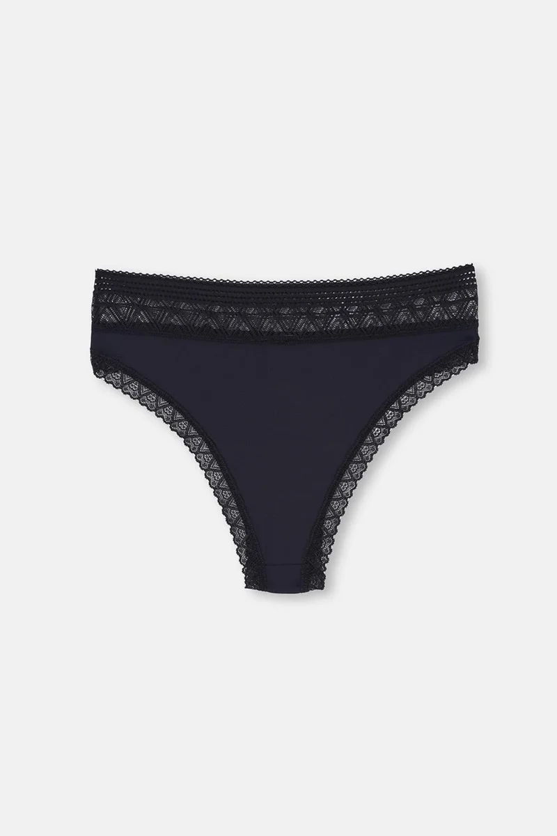 dagi Black Accessory Detailed Micro Polyamide Brazilian