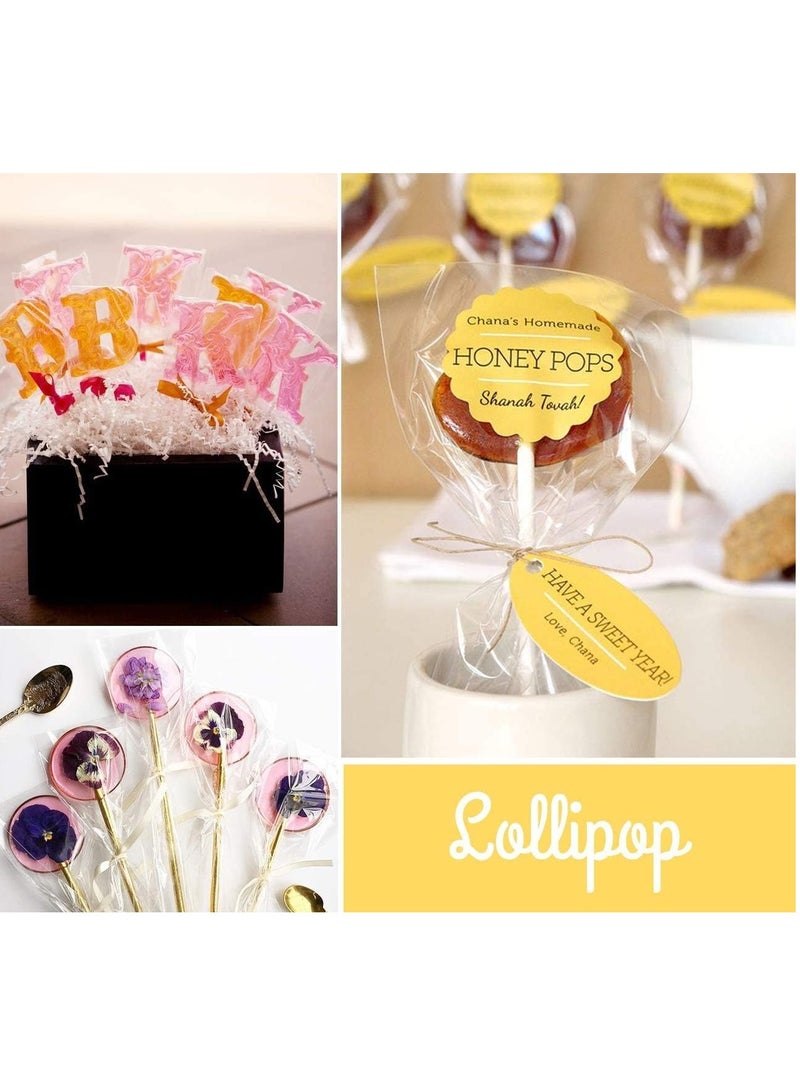 MARKQ [500 Piece] 4 x 6 inches Clear Treat Bags - Plastic Cellophane Flat Bags for Packaging Bread, Snacks, Wedding Gift Basket Supplies - Image 2