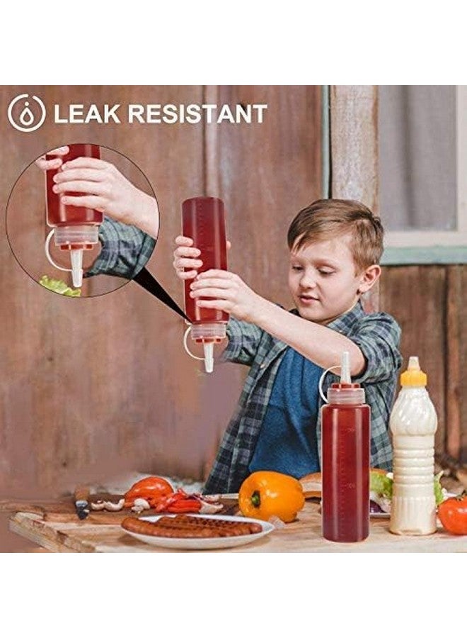 DAOME DAOME Plastic Squeeze Bottle Ketchup Mustard Honey Sauce Dispenser Bottle - 650 ML (6pcs)  - Image 5