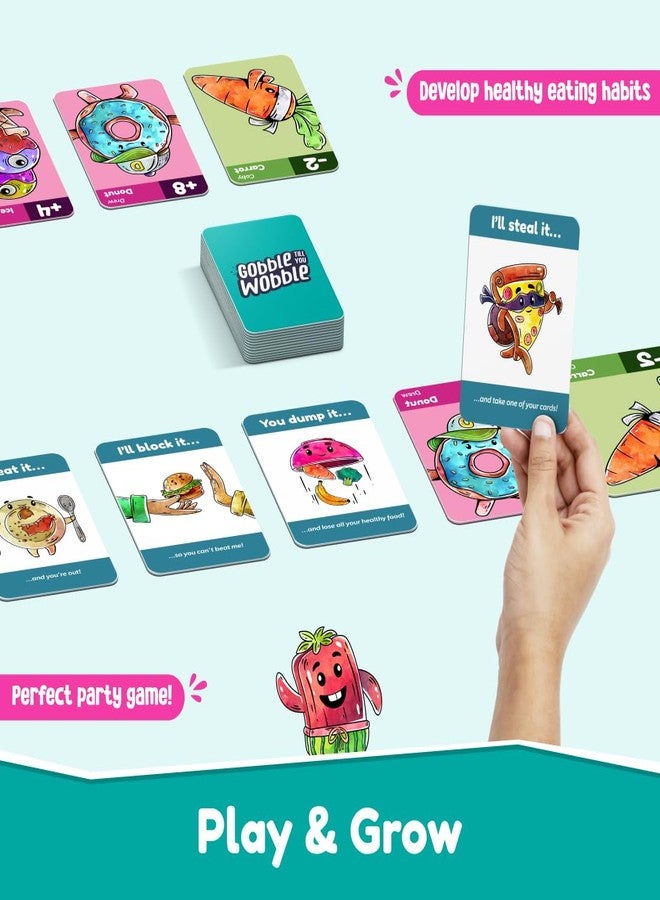 Bloomingo Card Game - Gobble Till You Wobble: Fun for Kids & Adults; Perfect for Family Gatherings & Travel; Birthday Gift for Boys & Girls Ages 6, 7, 8, 9, 10, 11, 12 & More - Image 4
