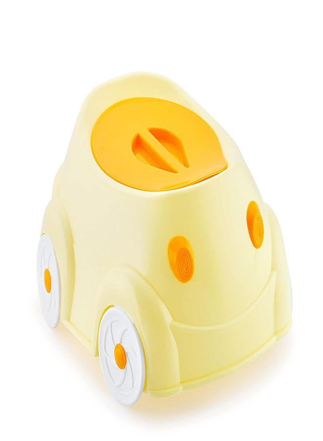 MOLTRES - BMW Potty Training Toilet Seat without Removable Tray, Lid For Boy And KIds (Age 6-18 Mths) Potty Seat/Potty Box. (Yellow) - Image 1