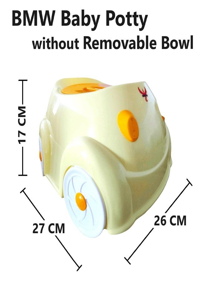 MOLTRES - BMW Potty Training Toilet Seat without Removable Tray, Lid For Boy And KIds (Age 6-18 Mths) Potty Seat/Potty Box. (Yellow) - Image 2