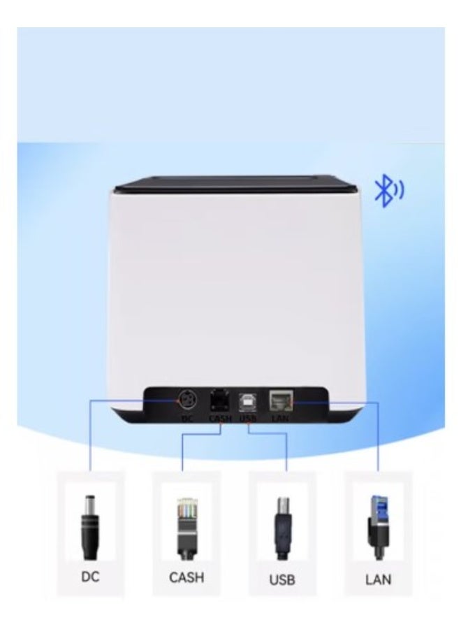 AIMO طابعة الإيصالات Aimo POS QF300 80MM USB/USB+BT/USB+LAN/USB+Serial - Image 2